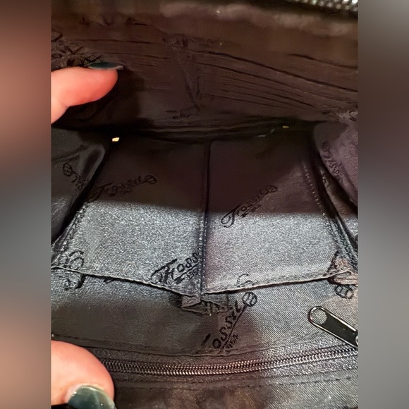 Vintage Fossil Embossed Crocodile Leather Crossbody Bag! - Picture 6 of 13